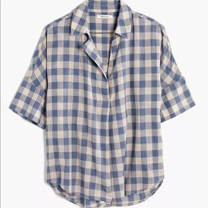 Madewell Buffalo check Courier popover shirt